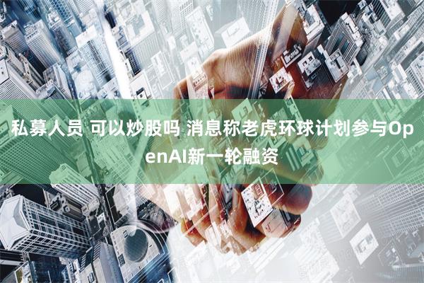 私募人员 可以炒股吗 消息称老虎环球计划参与OpenAI新一轮融资